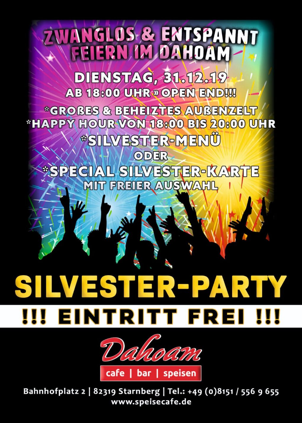 Silvester Feier im Dahoam Starnberg
